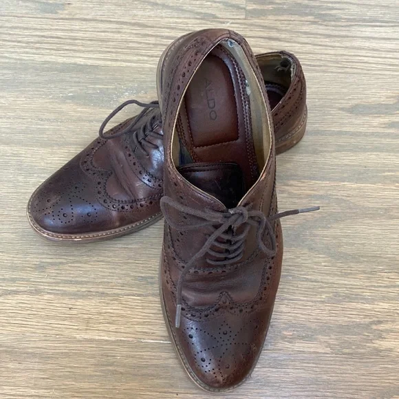 Aldo Leather Oxford Lace Up Shoes size 9M s-l400.jpg main image 3